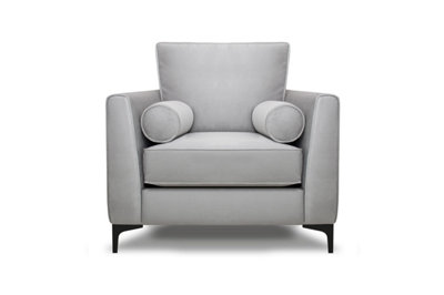 B&Q -  Zara Armchair Silver