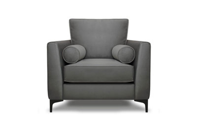 B&Q -  Zara Armchair Steel