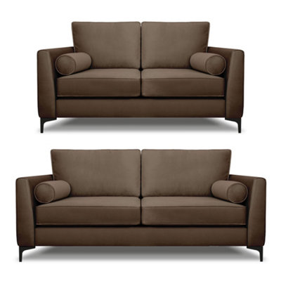 B&Q -  Zara 3+2 Seater Sofa Set Mole