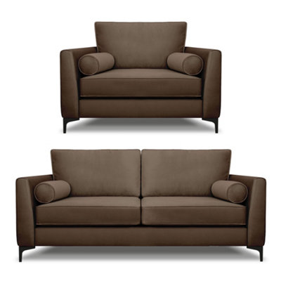 B&Q -  Zara 3 Seater And Lovechair Set Mole