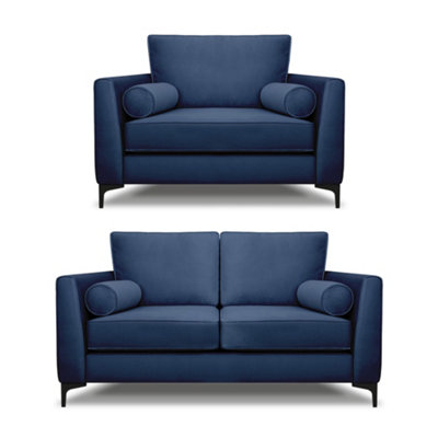 B&Q -  Zara 2 Seater And Lovechair Set Navy