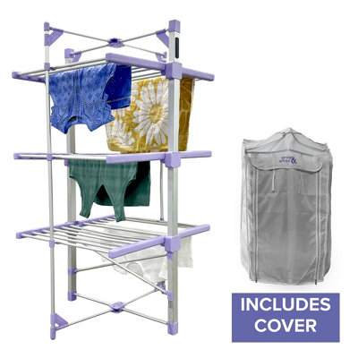 Drew & Cole Drew&cole Speedi Dry Tower Xl 3 Tier Heated Airer With Bonus Insulating Cover from B&Q