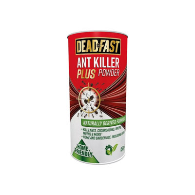Deadfast Ant Killer Plus Powder 150G Kills Ants And Nests Indoors And Outdoors Naturally Active Fast Acting from B&Q