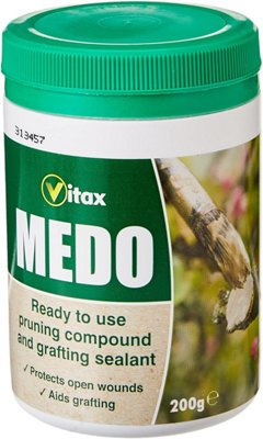 Vitax Medo Pruning Compound And Grafting Sealant Protects Wounds Forms Elastic Waterproof Seal Easy Brush Application 200G from B&Q
