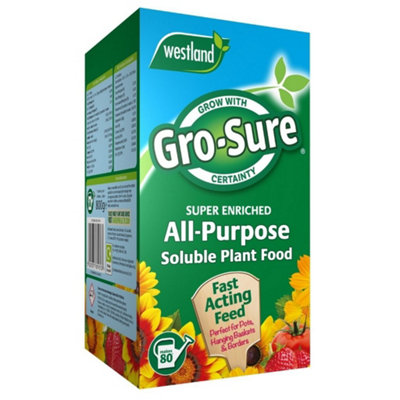 Gro-Sure All-Purpose Soluble Plant Food 800G Fast-Acting Feed from B&Q