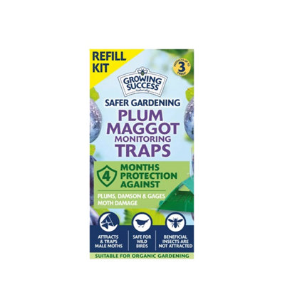 Growing Success Plum Maggot Trap Refill Pheromone Lure Replacement For PlumDamson & Gage Tree ProtectionPrevents Maggot Damage from B&Q