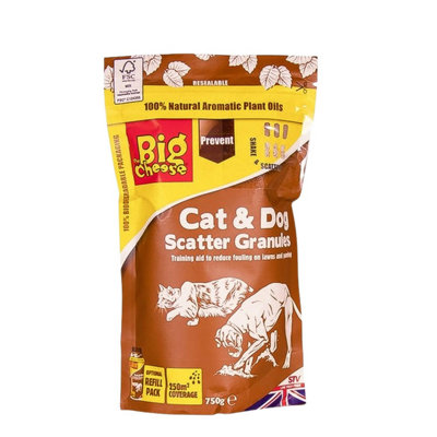 STV Cat And Dog Scatter Granules 750G Natural Plant Oil Garden Pet Repellent For Digging Scratching Fouling Outdoor Patio from B&Q