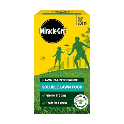 Miracle-Gro Water Soluble Lawn Food 1K Fertilizer Lawn Feed Soluble Plant Nutrition Grass Greener Growth Fast Actinghome from B&Q