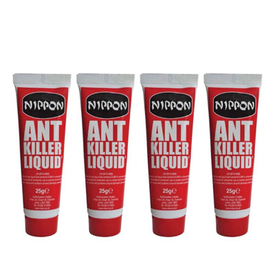 Nippon Ant Killer Liquid 25G X 4 Destroys Ant Colonies Indoor Outdoor Use from B&Q