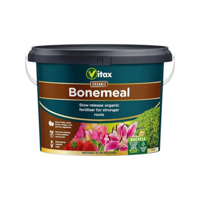 Vitax Organic Bonemeal Fertiliser 10Kg Promotes Healthy Root Growth Strengthens Plants Improves Soil Health Supports Long Term Growth from B&Q