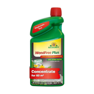 Neudorff  Weedfree Plus Concentrate Weedkiller Glyphosate Free Fast Acting Long Lasting Weed And Root Control 1.2L from B&Q