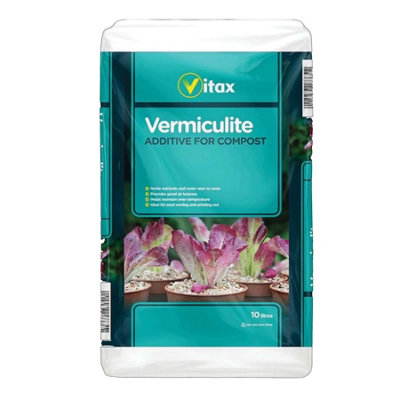 Vitax Vermiculite 10L Lightweight Compost Additive Natural Mineral For Improved Moisture Retention & Nutrient Absorption from B&Q