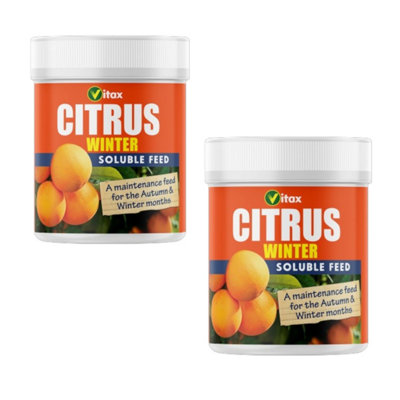 B&Q -  Citrus Feed 200G Soluble Fertiliser Promotes Healthy Growth Prevents Leaf Drop And Supports Fruit Development Pack Of 2