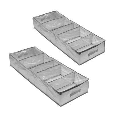 Addis 2 X Underbed Storage Bag With 5 Compartments Clothes Bedding Shoes & Accessories Organiser from B&Q