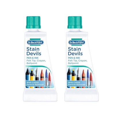 Dr Beckmann Dr. Beckmann Stain Devils Pack Of 2 Pen & Ink Remover 50Ml Fast-Acting Formula Removes Tough Ink Stains from B&Q