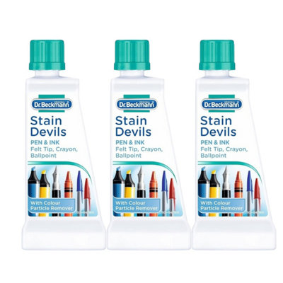 Dr Beckmann Dr. Beckmann Stain Devils Pack Of 3 Pen & Ink Remover 50Ml Fast-Acting Formula Removes Tough Ink Stains from B&Q
