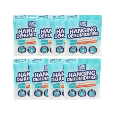 Damp Catcher Hanging Moisture Absorber 8 Packs Of 230G Each Dehumidifier Bags For Preventing Damp Mould Mildew from B&Q