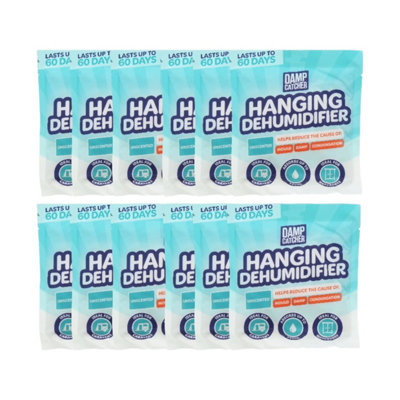 Damp Catcher Hanging Moisture Absorber 12 Pack 230G Each Dehumidifier Bags For Preventing Damp Mould Mildew from B&Q