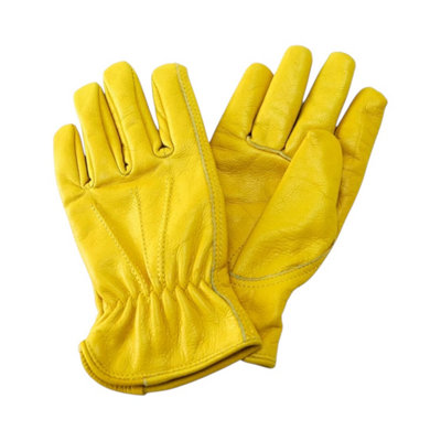 Westland Kent & Stowe Luxury Leather Gardening Gloves Medium Ladies Fleece Lined Durable Comfortable Gloves For Pruning Digging & Clearing from B&Q