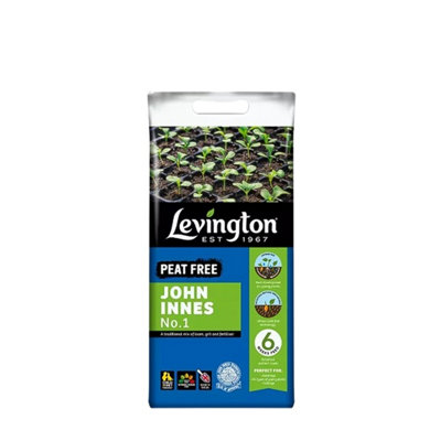 B&Q -  Levington Peat Free John Innes No.1 Compost 10L Nutrient-Rich Growing Medium For Seedlings And Young Plants