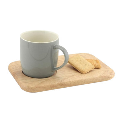 Apollo Rb Tea Biscuit Board Rubberwood Serving Tray For Tea And Snacks Beige 15X23 Cm Hand Wash Only from B&Q