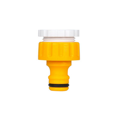 B&Q -  Threaded Tap Connector Outdoor Garden Hose Adapter 1/2 3/4 Inch