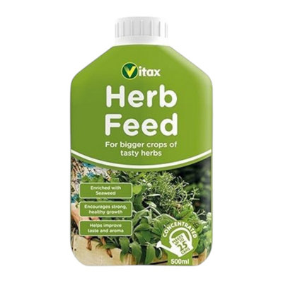 Vitax Liquid Herb Feed 500Ml Fast-Acting Seaweed Enriched Nutrient Formula For Bigger Healthier Flavourful Herbs from B&Q