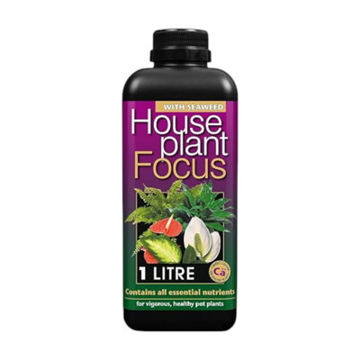 Growth Technology Houseplant Focus Liquid Feed 1L Concentrated Complete Essential Nutrients For Healthy Growth And Flowering from B&Q