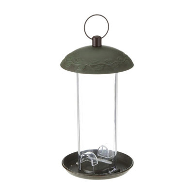 Peckish Secret Garden Metal Bird Seed Feeder Green - Image 4