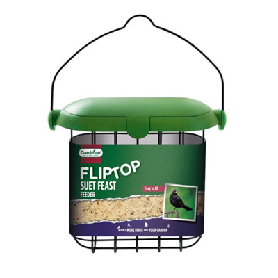 Westland Gardman Large Hanging Bird Seed & Nut Feeder With Flip Top Lid Easy Fill Outdoor Garden Feeding Station from B&Q