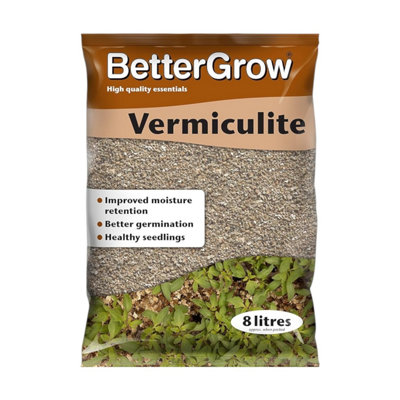 Growth Technology Bettergrow Vermiculite Soil Additive 8L Medium Horticultural Grade For Seeds And Plants from B&Q