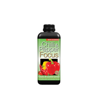 Growth Technology Chilli & Pepper Focus 1L Liquid Fertiliser Concentrated Nutrient Solution For Strong Growth Flowers & Juicy Fruits from B&Q