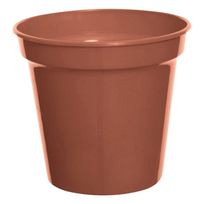 Whitefurze 17.5Cm Terracotta Plastic Garden Pot - Image 3