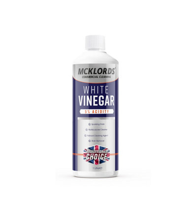 Mcklords CommercialWhite Vinegar5% Acidity Multi-Surface Cleaner1 Litre from B&Q