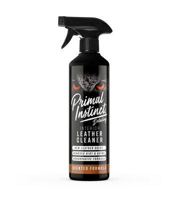 B&Q Primal Instinct - Car Leather Cleaner For Seats, Dashboards And Trim - 500Ml