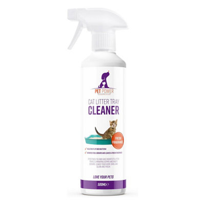 Pet Power- Cat Litter Tray Cleaner And Sanitiser Spray500Ml from B&Q