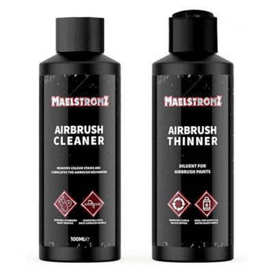MaelstromzAirbrush Cleaner & Thinner Duo PackPaint Cleaning & Flow Improver Solution For AirbrushModel Building2X 100Ml from B&Q