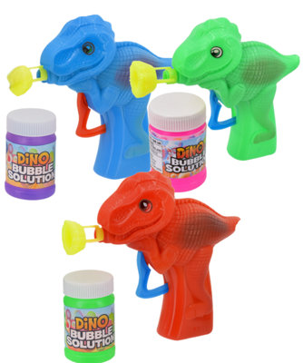  - Dino Bubble Gun Outdoor Toy For Kids In Bright Colours