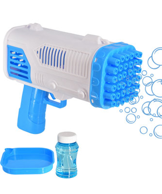 36 Holes Bubble GunBattery Operated Machine Blower With Bubble Solution from B&Q