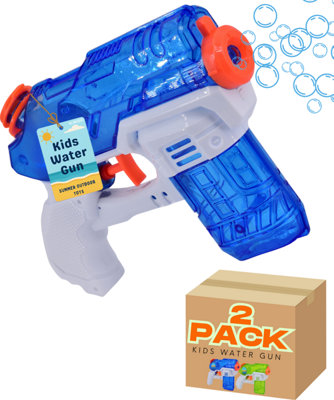 16Cm Kids Water Pistols Toy GunClear Colour2 Pack from B&Q