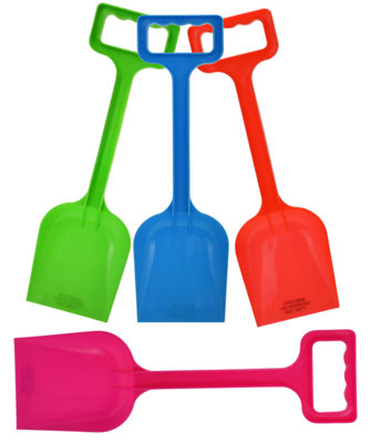 33Cm Plastic Spade For Sand Soil Digging Beach Toy4 Pack from B&Q