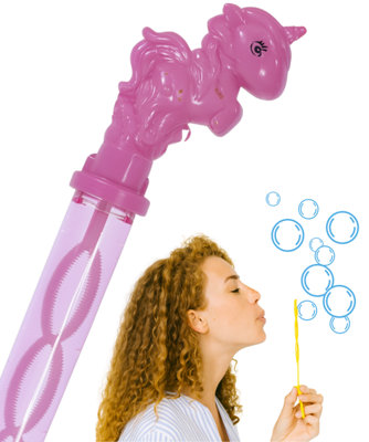 37Cm Unicorn Bubble Stick Sword Wands118Ml Solution Each Stick from B&Q