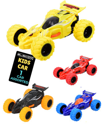 B&Q Friction Powered Toy Racing Cars Colourful Plastic Vehicles