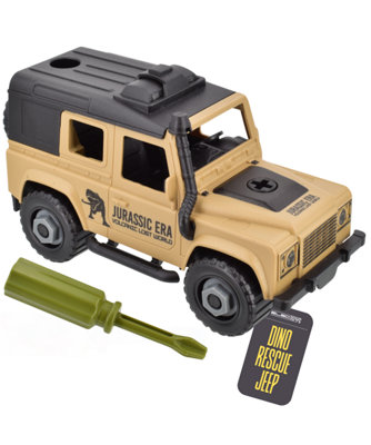  - Dino Rescue Jeep Toy Car With Screwdriver