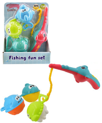 Childrens Multicoloured Bath Fishing Toy Set Plastic from B&Q