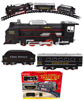 Classic Battery Operated Train Set With 2.4M Track from B&Q
