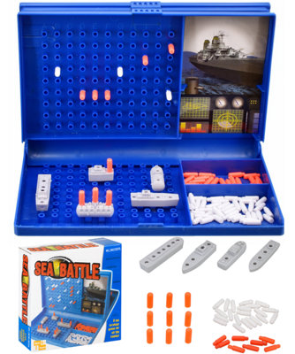 Sea Battle Foldable Tabletop Strategy Board Game For Kids from B&Q