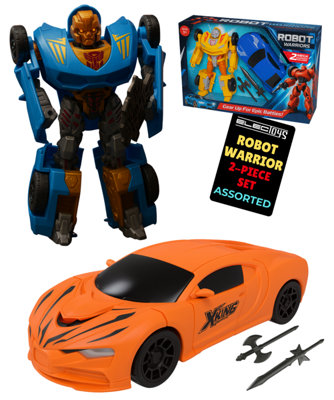 Transforming Robot Toy Car And Vehicle Set Durable Plastic from B&Q