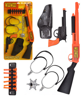 Wild West Sheriff Role Play Set With Toy Guns from B&Q