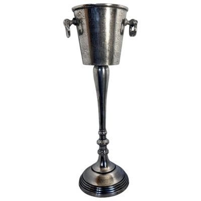 Thorness Floor Standing Champagne Wine Cooler Bucket With Distressed FinishElegant Beverage Holder For Entertaining from B&Q